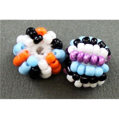 Crochet Bead 10mm Rainbow   ea