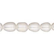 Fresh Water Pearl Strand White Rice 8.5-10mm (approx 30 beads) 40cm strand ea