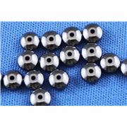 Semi Precious Hematite Pill Hematite Opaque 4mm ea