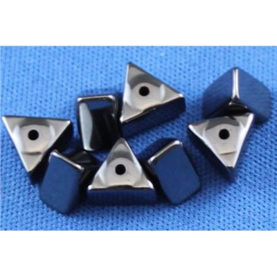 Semi Precious Hematite Triangle Hematite Opaque 7x5mm ea