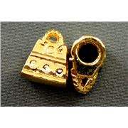 Pandora Style Gold Handbag Charm Gold Metallic  ea