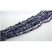Semi Precious Strand African Sodalite Chips ea
