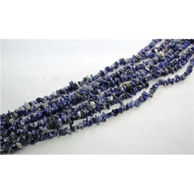 Semi Precious Strand African Sodalite Chips ea