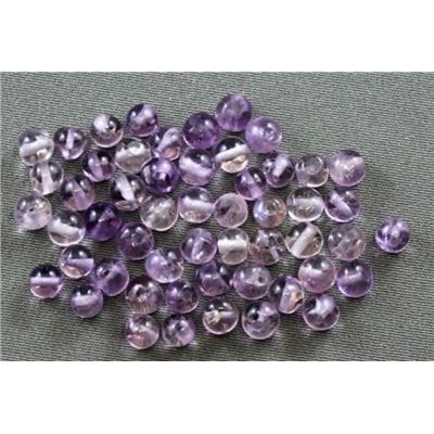 Semi Precious Amethyst Round 4mm ea