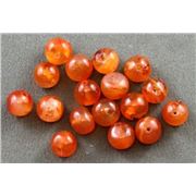 Semi Precious Carnelian Round 6mm ea