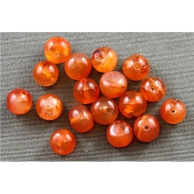 Semi Precious Carnelian Round 6mm ea