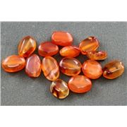 Semi Precious Carnelian Large Almond ea