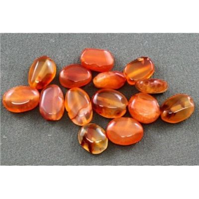 Semi Precious Carnelian Large Almond ea