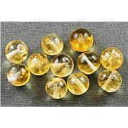 Semi Precious Citrine Round 6mm ea