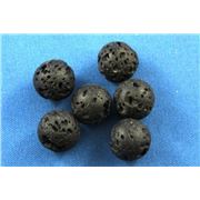 Semi Precious Lava Stone Round 10mm each