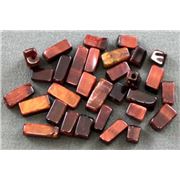 Semi Precious Red Tiger Eye Tube  ea