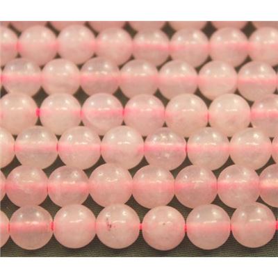 Semi Precious Round Bead Strand Rose Quartz 6mm (approx 63 beads) ea