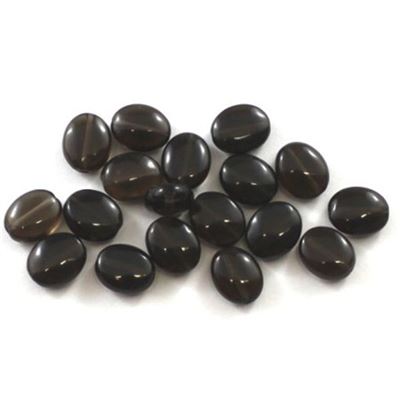 Semi Precious Smoky Quartz Oval 10x8mm ea