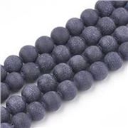 Semi Precious Strand Blue Goldstone Frosted 10mm (approx 36 beads) each