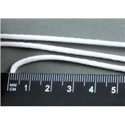 Rat Tail Cord  White  2mm per metre
