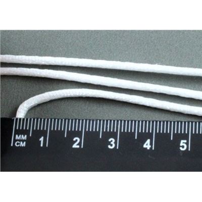Rat Tail Cord  White  2mm per metre