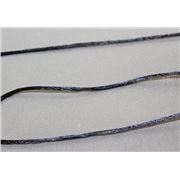 Rat Tail Cord  Black  1mm per metre