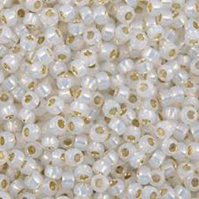 Toho Seed Bead Milky White Silver Lined 15/0 - Minimum 5g