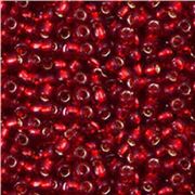 Toho Seed Bead Ruby Silver Lined 15/0 - Minimum 5g
