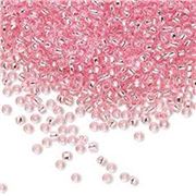 Toho Seed Bead Silver Lined Pink 15/0 - Minimum 5g