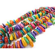 Shell Strand Chips Dyed Assorted 34 inches  ea