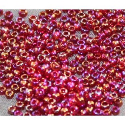 Toho Seed Bead Trans-Rainbow Ruby Transparent 15/0 - Minimum 5g