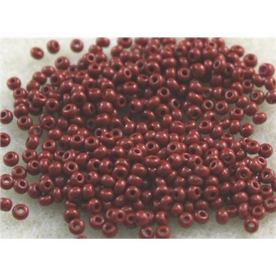 Czech Seed Bead Brown Opaque 11/0 - Minimum 8g