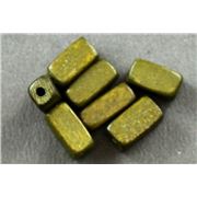 Wood Tube Chartreuse  12x5mm ea