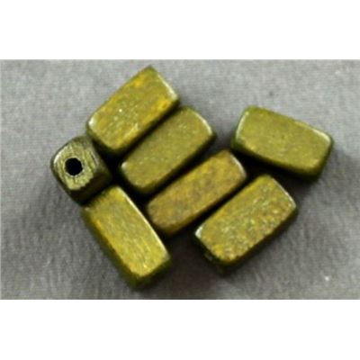 Wood Tube Chartreuse  12x5mm ea