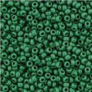 Czech Seed Bead Green Opaque 11/0 - Minimum 8g