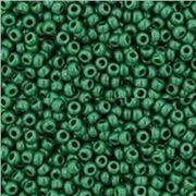 Czech Seed Bead Green Opaque 11/0 - Minimum 8g