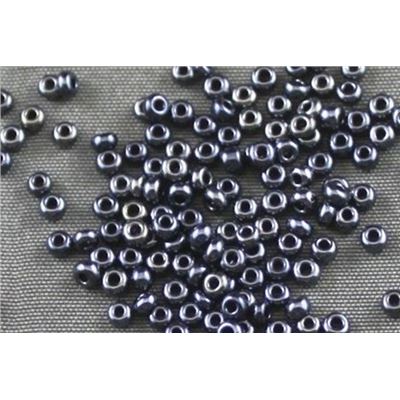 Czech Seed Bead Gunmetal Opaque 11/0 - Minimum 8g