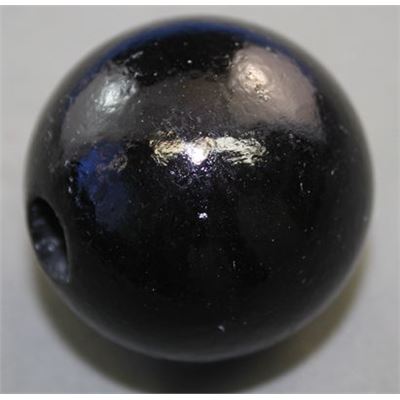 Wooden Round Black  40mm ea