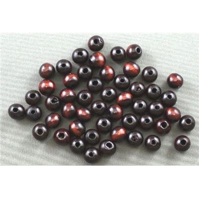 Wooden Round Brown  8mm ea
