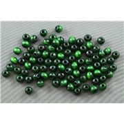 Wooden Round Green  6mm ea