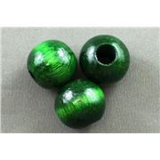 Wooden Round Green  20mm ea