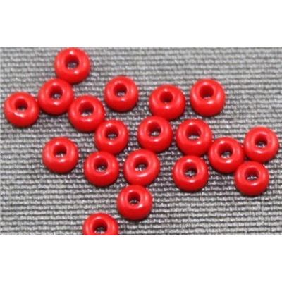 Czech Seed Bead Red Opaque 11/0 gram - Minimum 8g