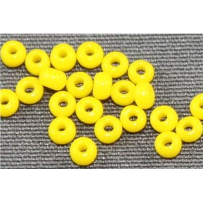 Seed Bead Yellow Opaque 11/0 - Minimum 8g