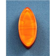 Droplet Small 35mm 1 Hole Orange Cocktail Opaque  ea