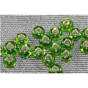 Czech Seed Bead Light Green Silver Lined 11/0 - Minimum 8g