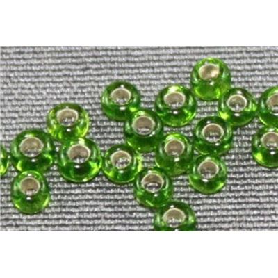 Czech Seed Bead Light Green Silver Lined 11/0 - Minimum 8g