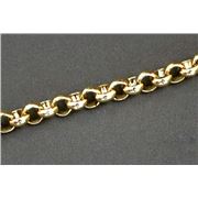 Chain Gold Metallic FC429F Belcher 6.5mm  per metre