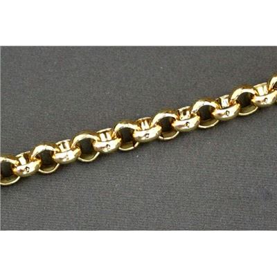 Chain Gold Metallic FC429F Belcher 6.5mm  per metre