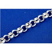 Chain Silver Metallic F429S Belcher 6.5mm per metre