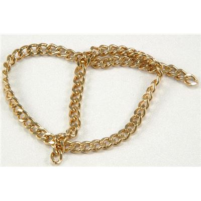 Chain Gold Metallic FC395 Flat Curb 3x4mm per metre