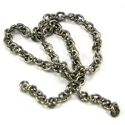 Chain Black Nickel Metallic - F421 Cable 5x3mm  per metre