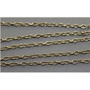 Chain Antique Brass Metallic F421AB  Cable 5x3mm per metre