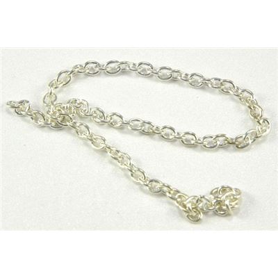 Chain Silver Metallic F421S Cable 5x3mm per metre 