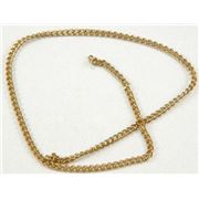 Chain Gold Metallic F426G Curb 3x2mm per metre