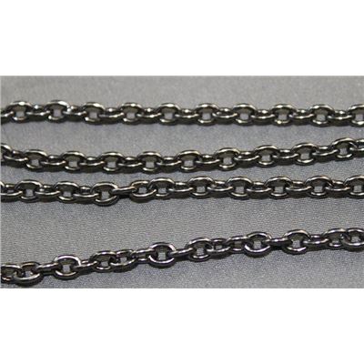 Chain Black Nickel Metallic FC454BN Cable 3x2mm per metre